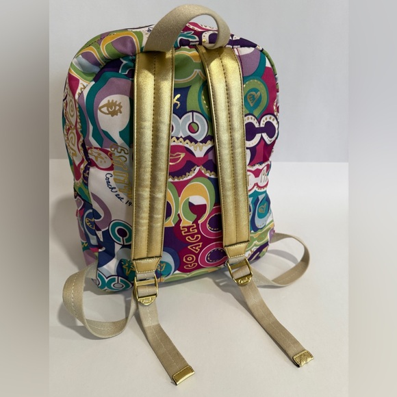 Coach Multicolor Patterned Backpack - Picture 6 of 16